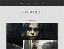 Tablet Screenshot of geoffroiridel.com